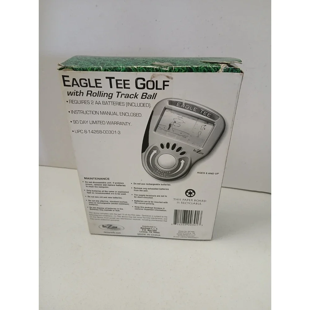 Eagle Tee Golf with‎ Rolling Track Ball Handheld Video Game by RecZone GF7000